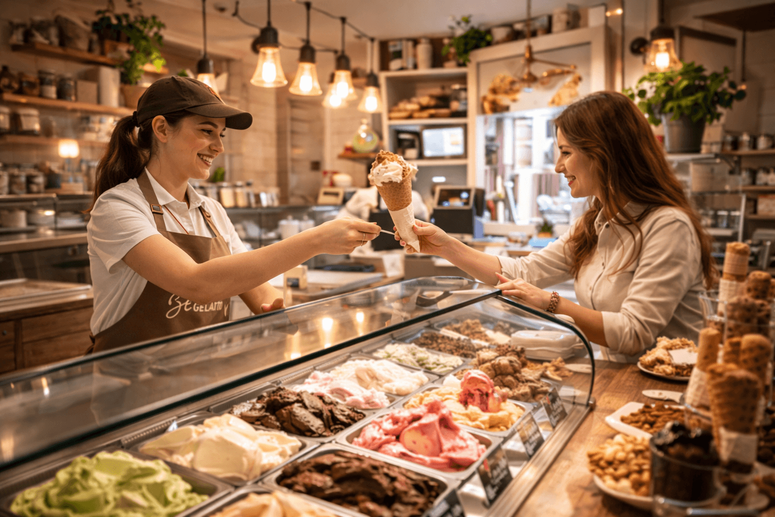 Interaccion vendedora con una cliente