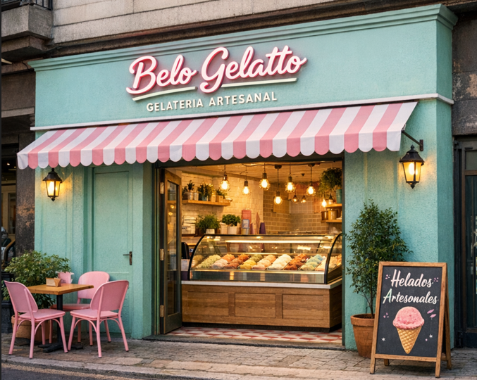 Local Belo Gelatto por afuera